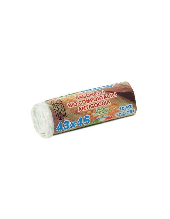 SACCHI IMMONDIZIA MATER-BI ECO C OMPOST CM.43X45 LT.12 PZ.10 ART.962
