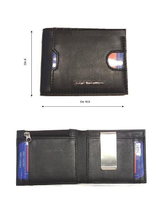 PORTAFOGLI LUIGI BENETTON PELLE UOMO ART.3054 NERO