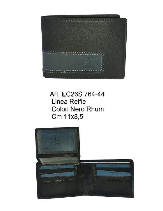 PORTAFOGLI ENRICO COVERI PELLE U OMO ART.764-44 PZ.2 COLORI ASSORTITI